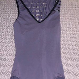 Purple Dance Body Suits with Cut Outs